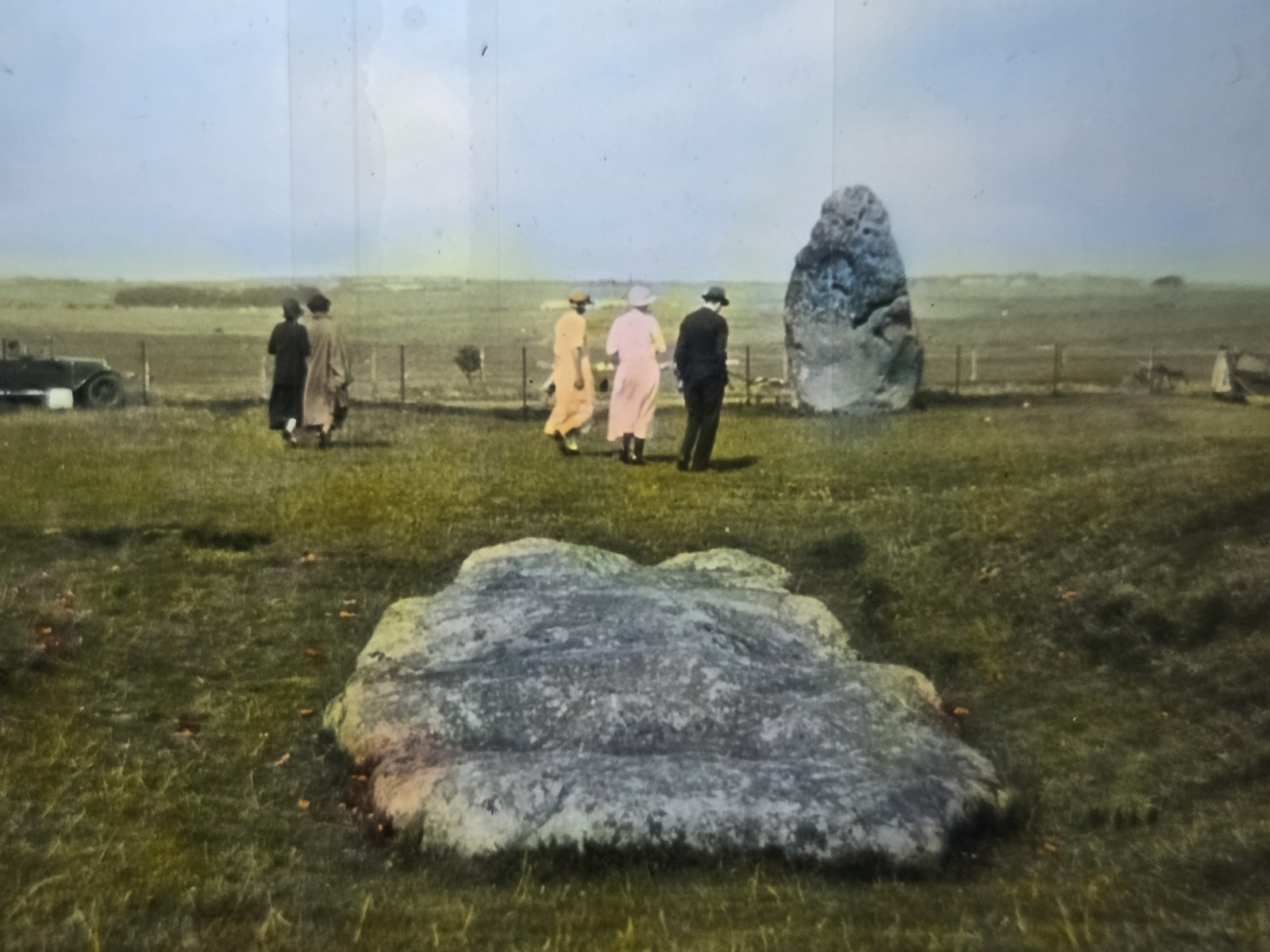 5 Antique Stonehenge Magic Lantern Slides - GWW Photographer - Glass Slides