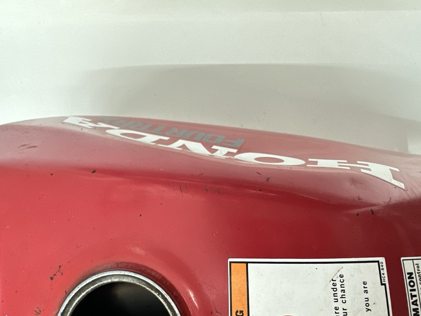 USED OEM 93-00 HONDA TRX300 TRX 300 TRX300FW FOURTRAX RED GAS FUEL TANK