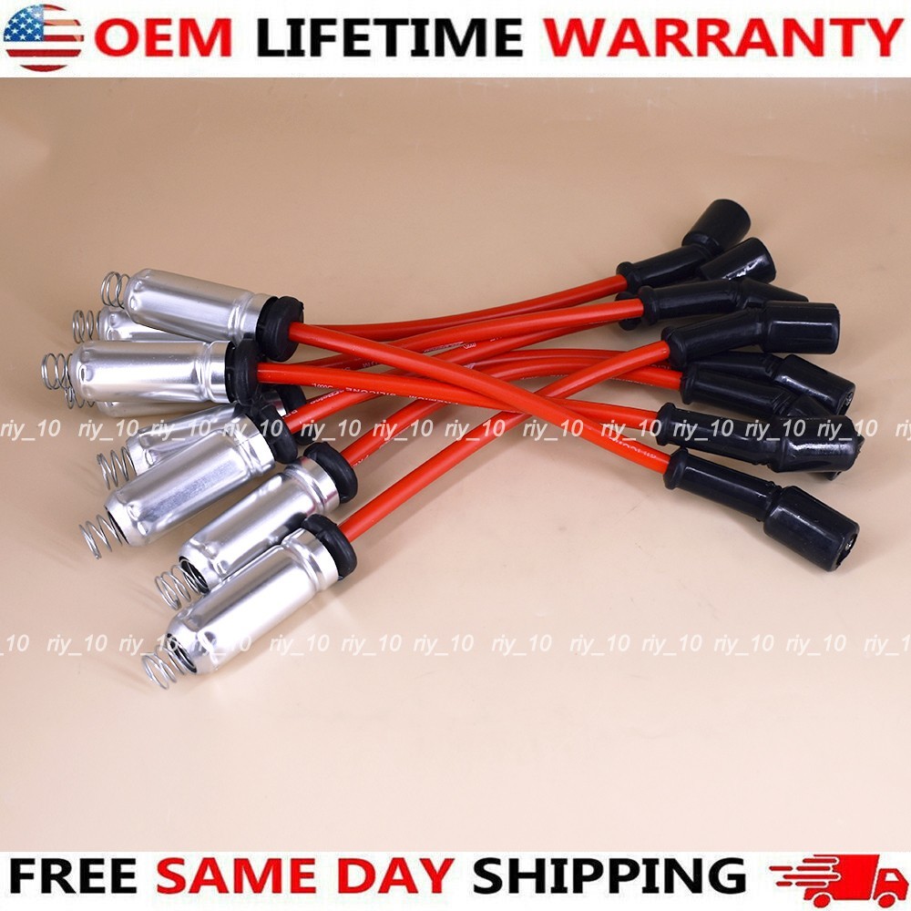 8x OEM 48322 Perforamce Spark Plug Wires For CHEVY G/M LS1 VORTEC 4.8L 5.3L 6.0L