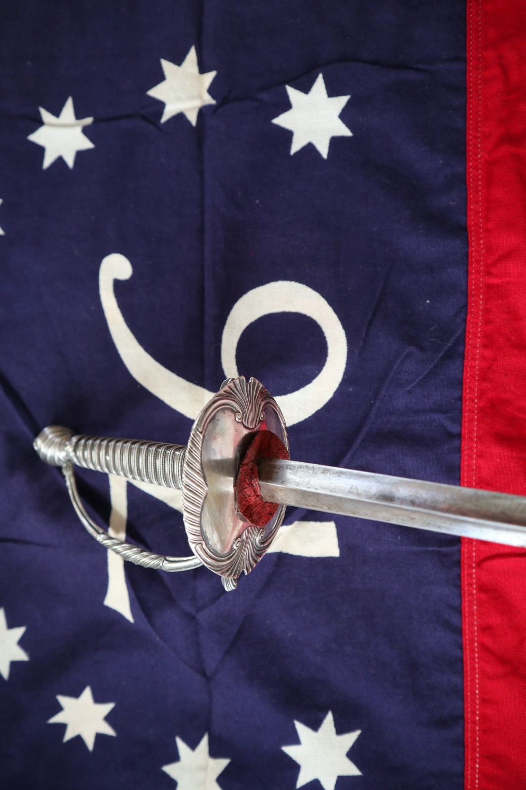 REVOLUTIONARY WAR BRITISH SILVER HILT SMALL SWORD HALLMARKED CIRCA 1770