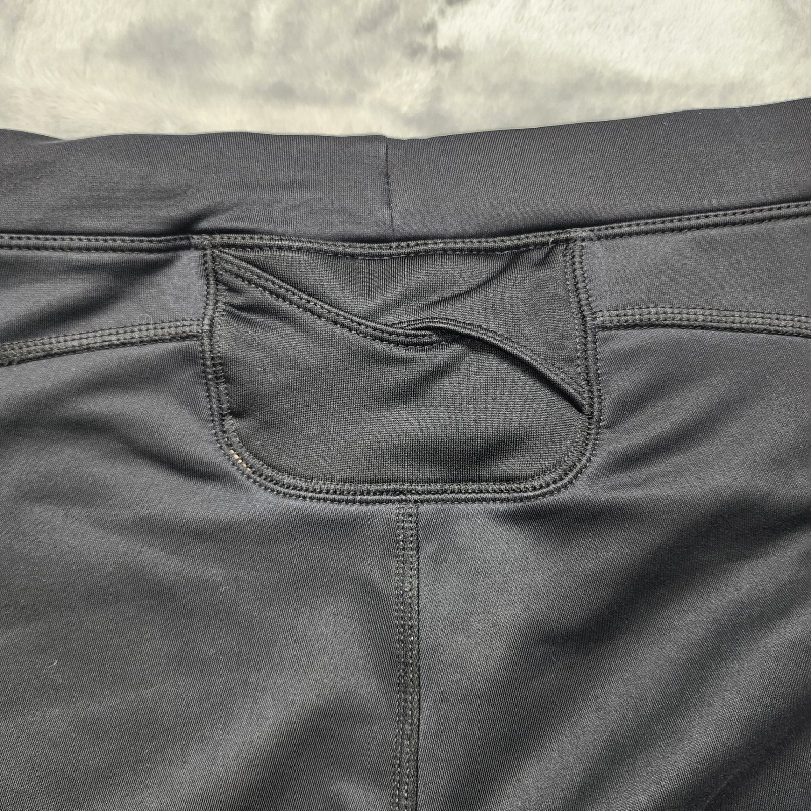 Nike Pants Womens L Black Dri-Fit Straight Leg Yoga Lined Workout Athletic Gym