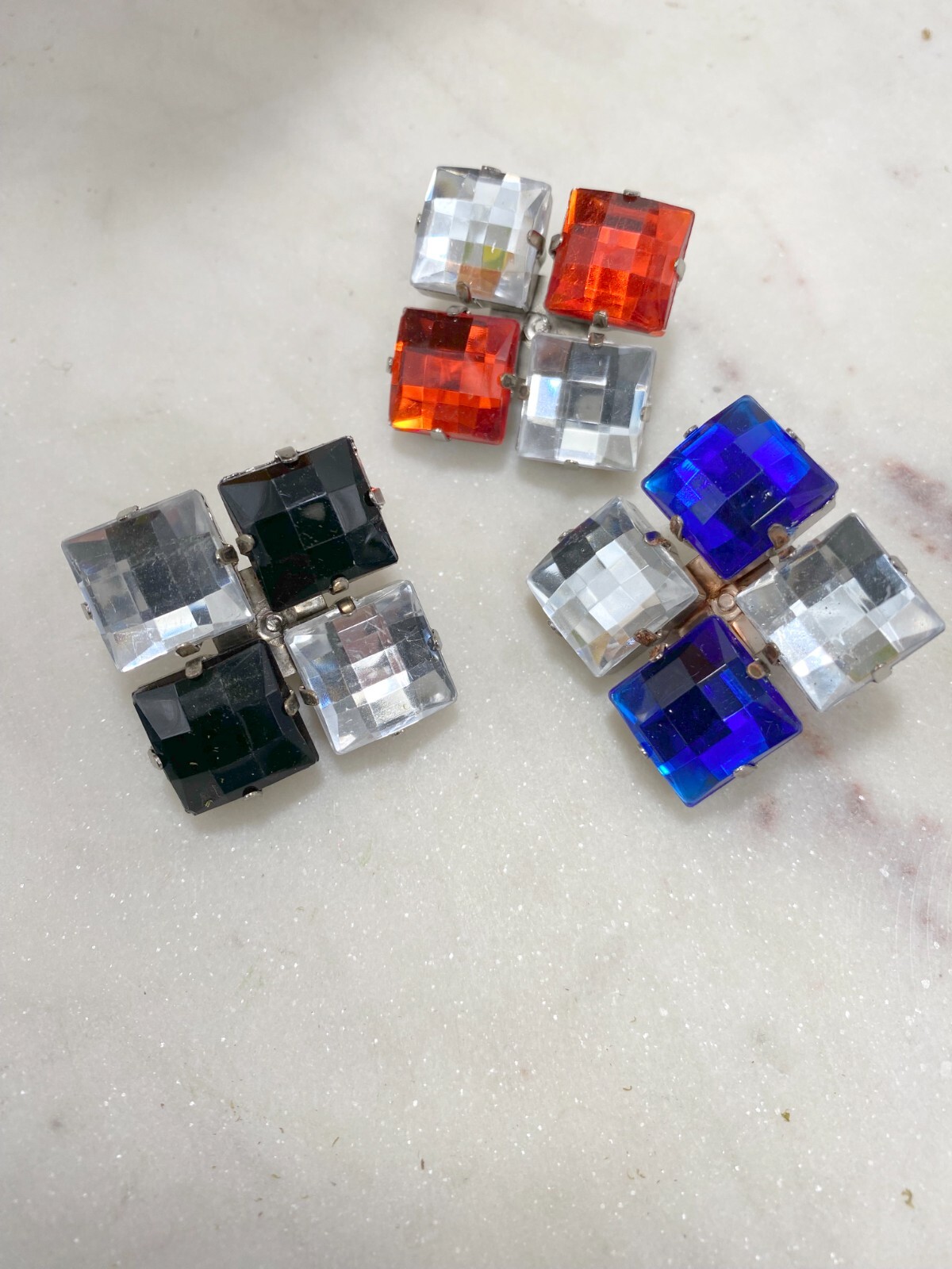 Brooch Lot Mixed Flower Colorful Multi Sample Lot 12 pcs Mix