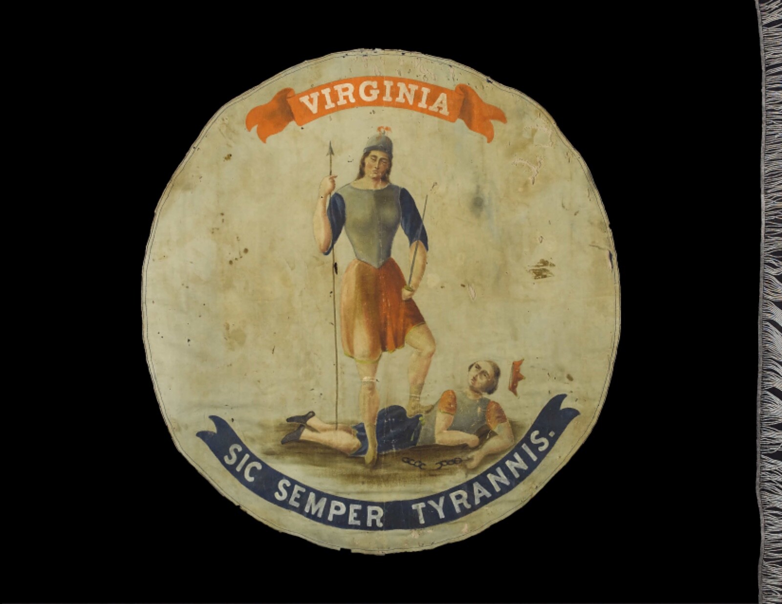 BGRTFKLPW Virginia Regimental Flag Photo Copy 17" X 22"