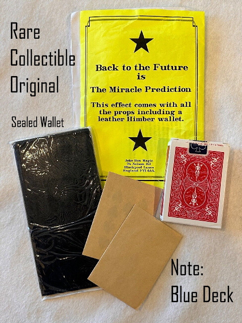 Back To The Future - Mark Mason with Leather Himber Wallet blue Bicycle deck.