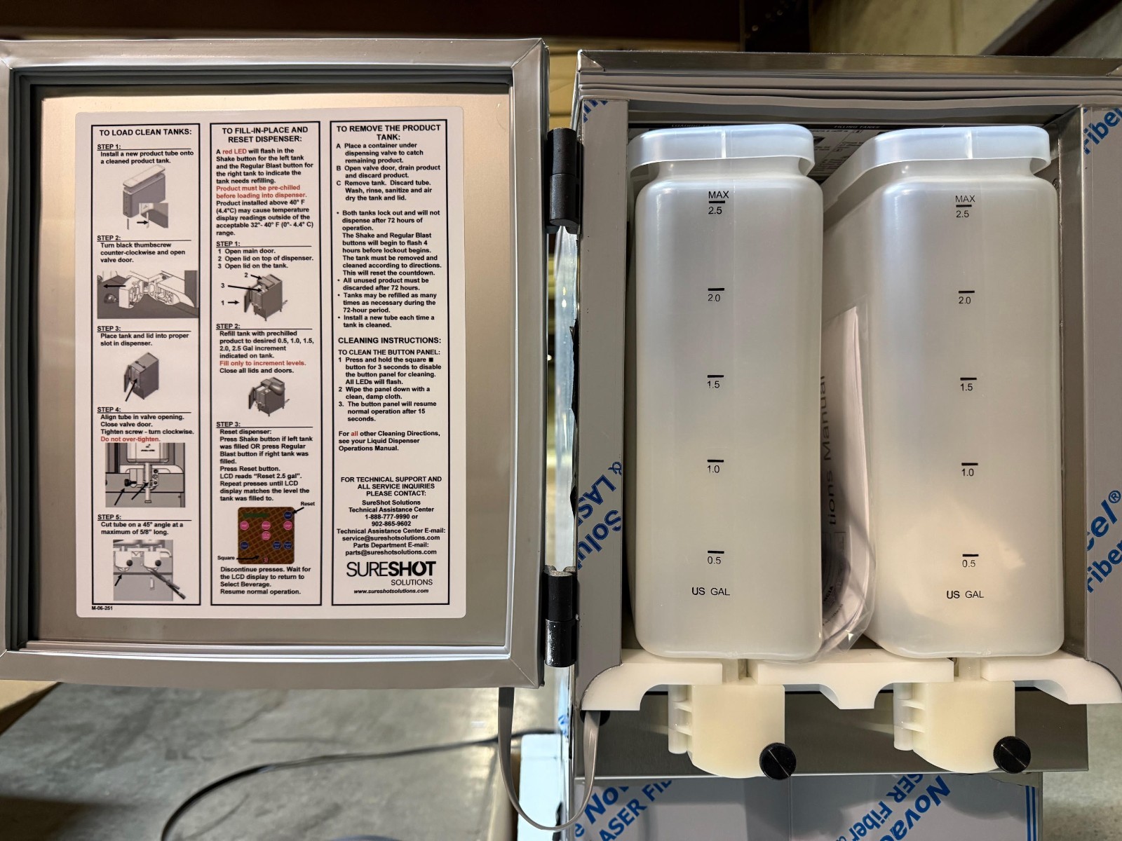 Baskin Robbins SURESHOT Refrigerated Milk/Cream Liquid Dispenser AC20 AC220-FP-8