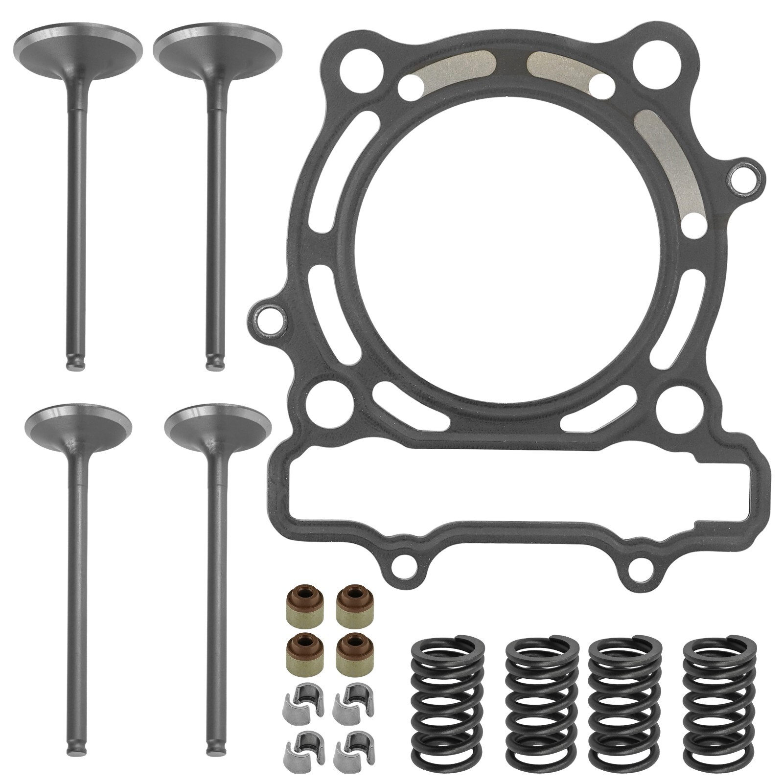 Cylinder Intake Exhaust Gasket Valve Kit for Kawasaki KX250F 2004-2007