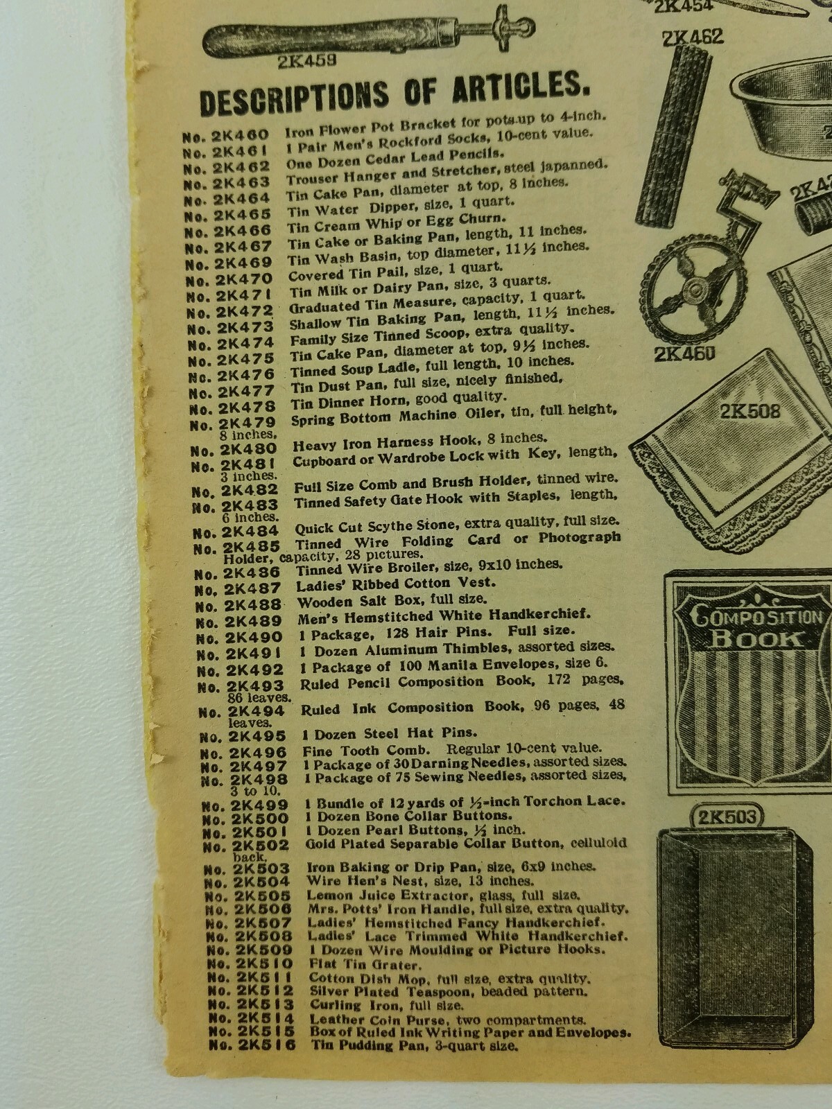6 cent tools clothing Vintage Advertisements Sears Roebuck Catalog page