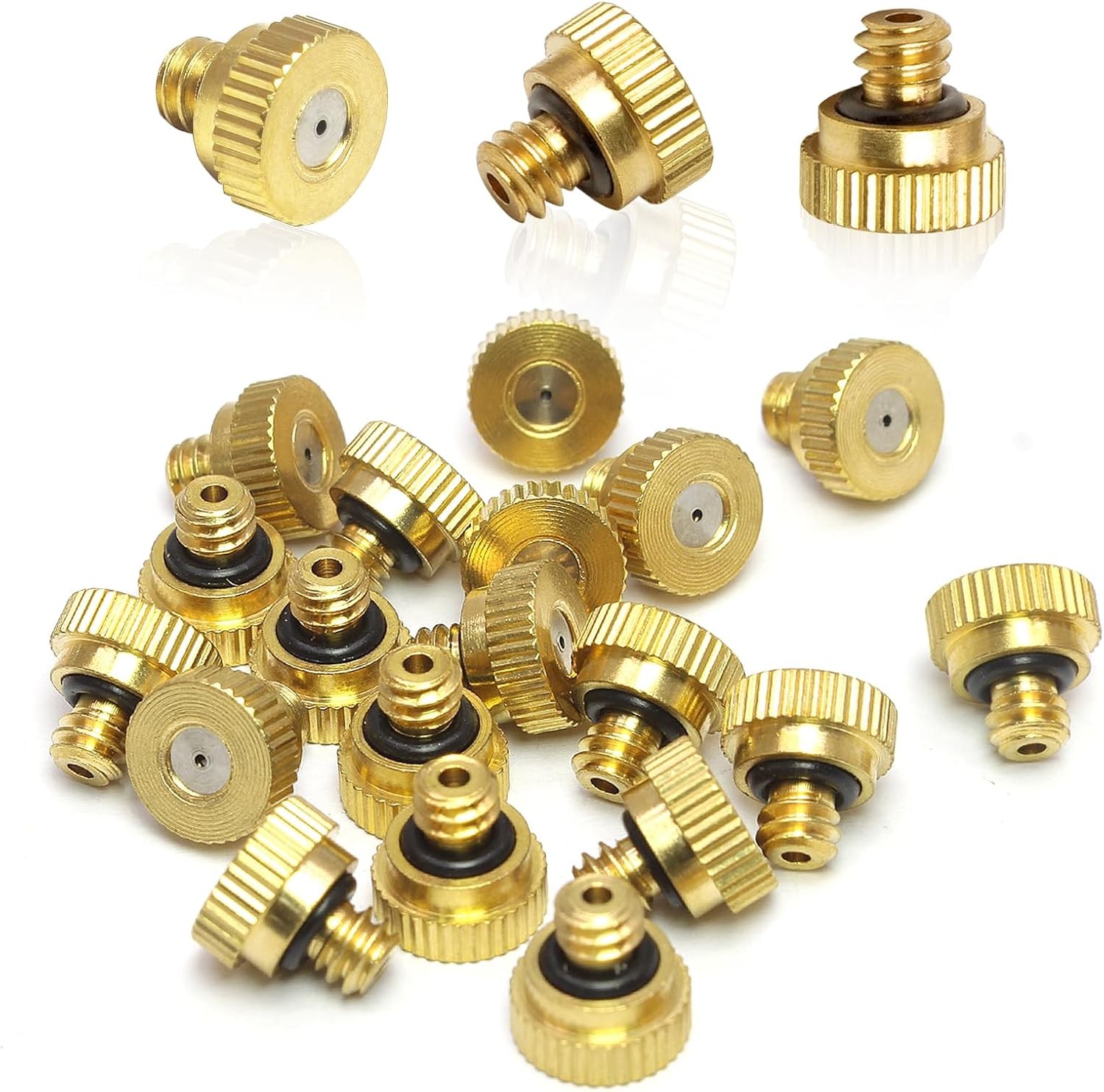 20pcs Brass Misting Nozzles 0.031" 10/24 UNC Patio Outdoor Cooling System