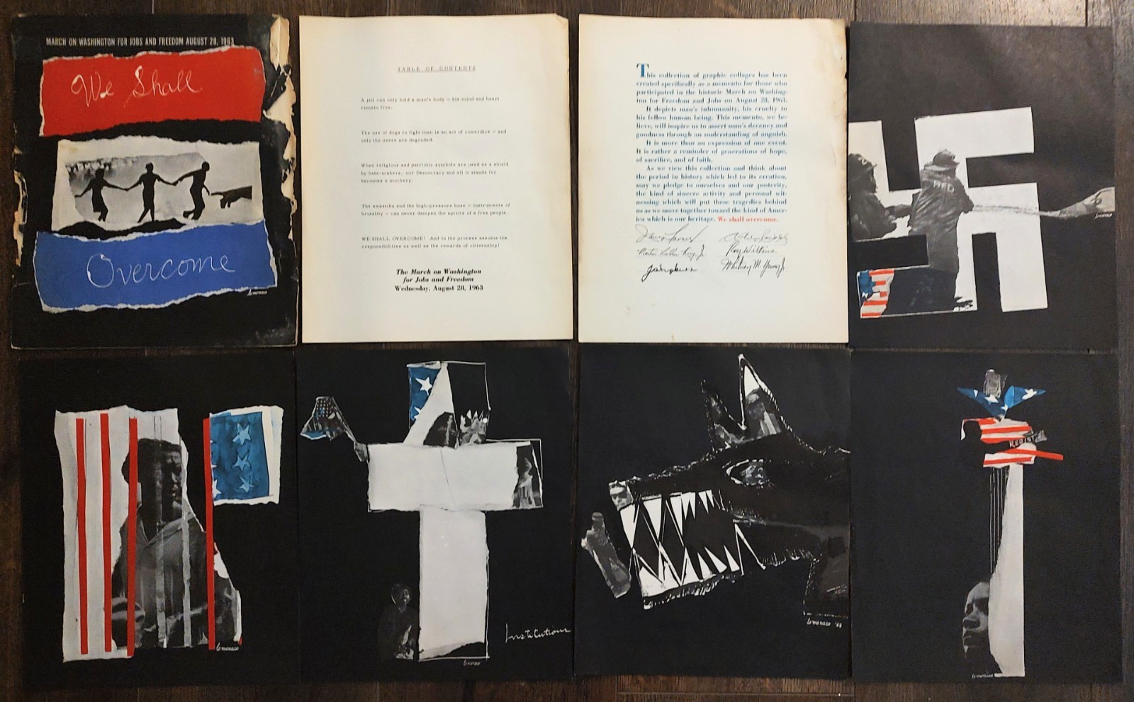 Vintage Folio 1963 March On Washington We Shall Overcome Lo Monaco MLK Jr