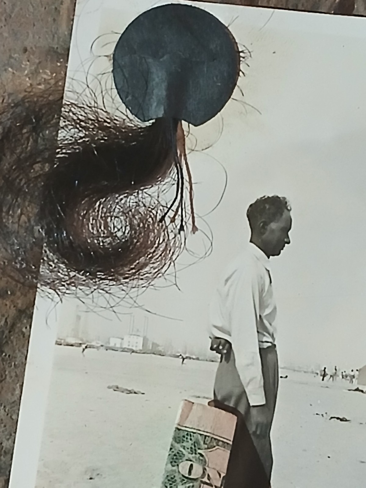 Antique African American * COLORED MALE * LOCK OF HAIR* NORFOLK VIRGINIA