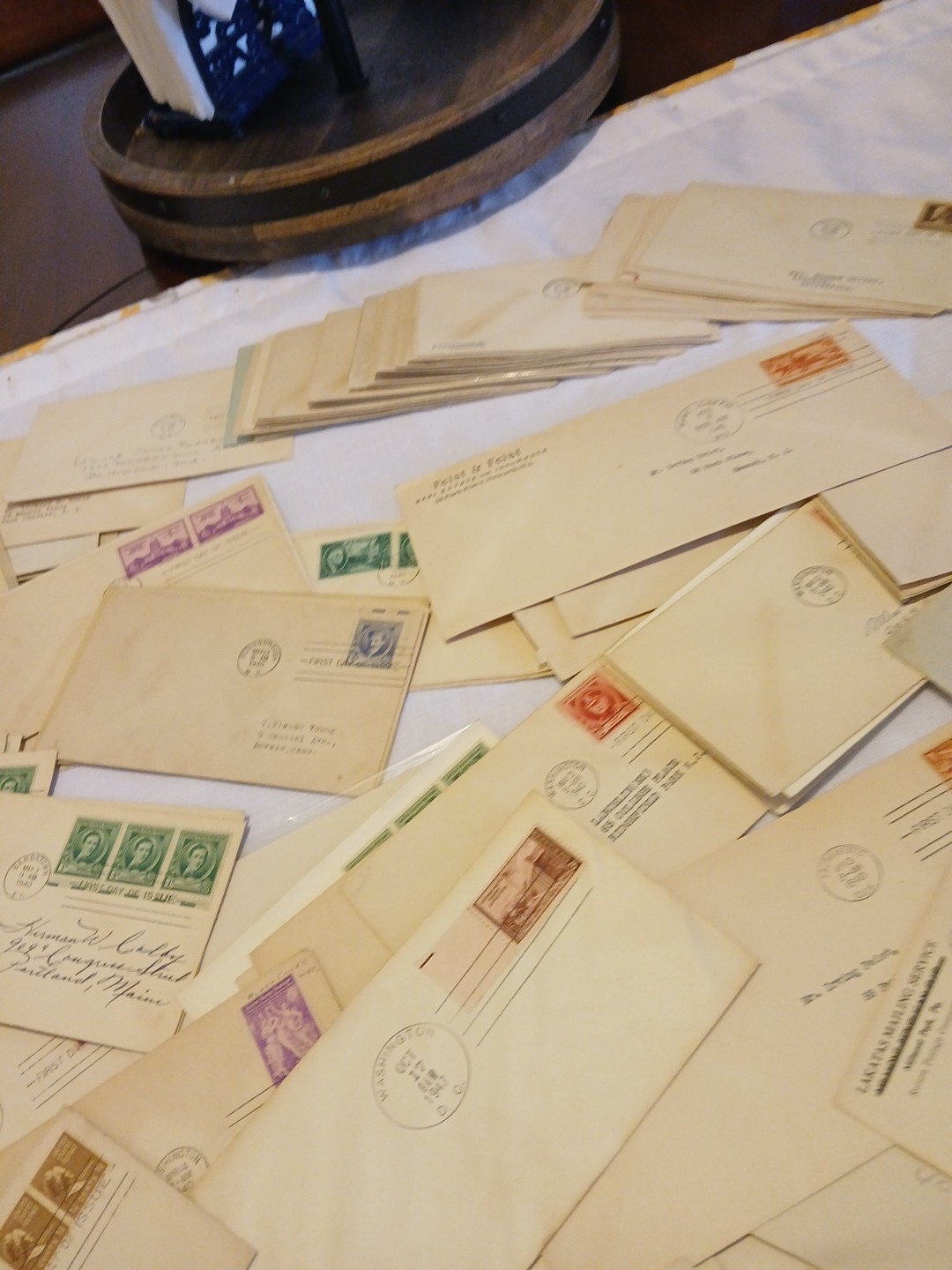 U.S.-1930's-40's-50's-60's-lot of 100 Early Postal Covers Random Pull FDC Estate
