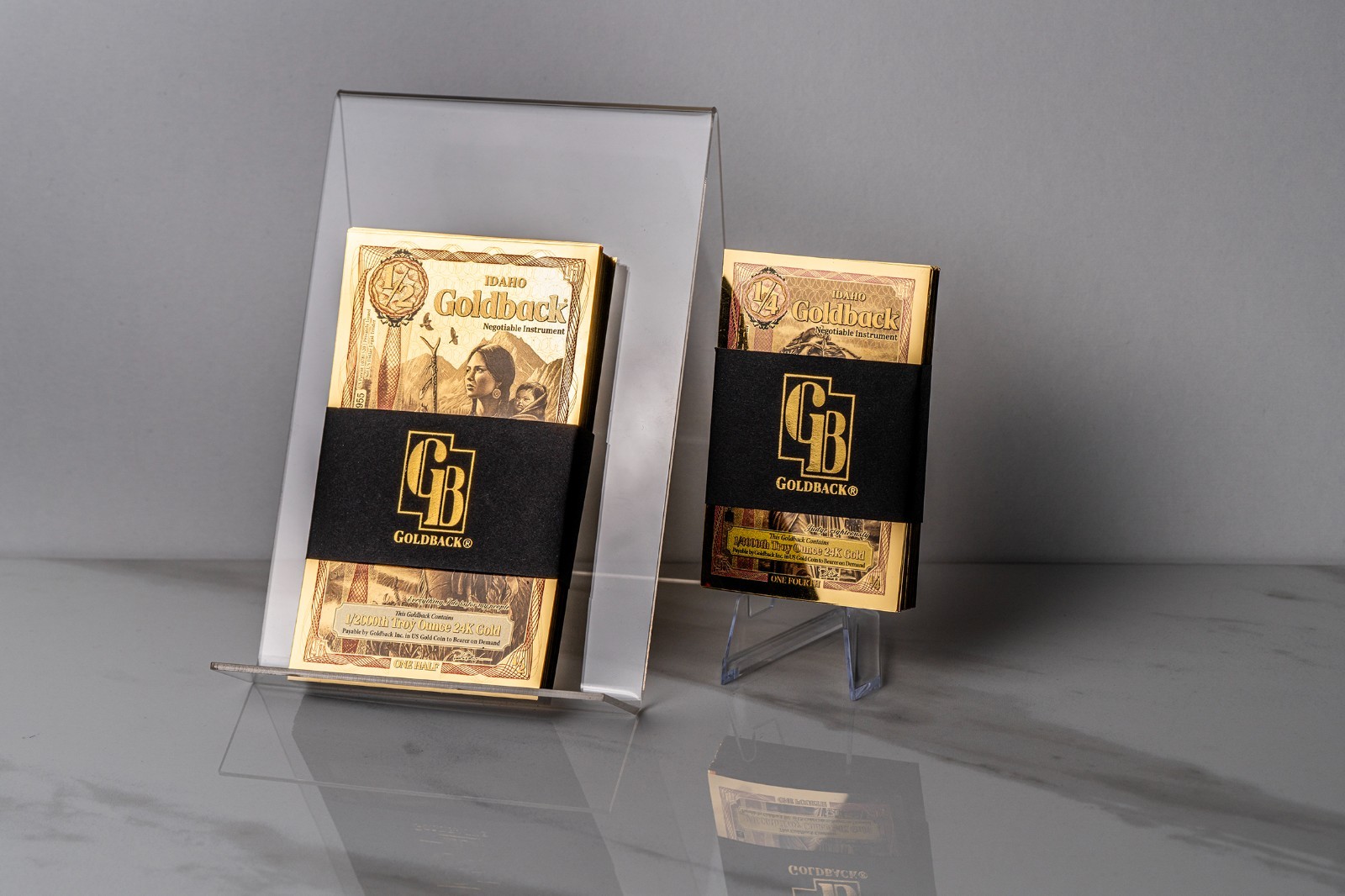 50X - 1/4 IDAHO Goldback Aurum Gold Foil Note 1/4000 oz 24kt .999 Fine PRESALE