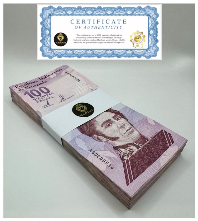 Venezuela 100 Digitales  2021 qty 100 Cir 100 million bolivars Full Bundle