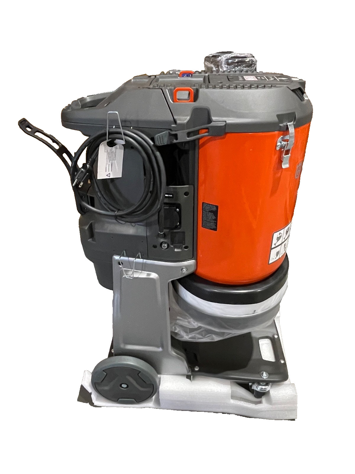 Husqvarna DE 110 H Single Phase 1.5HP HEPA Dust Extractor Vacuum 120V 124cfm