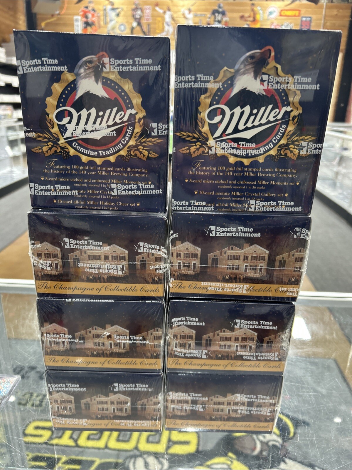 1995 Sportstime Miller Genuine Brewing Trading Cards X8 Box Factory Sealed Lot!