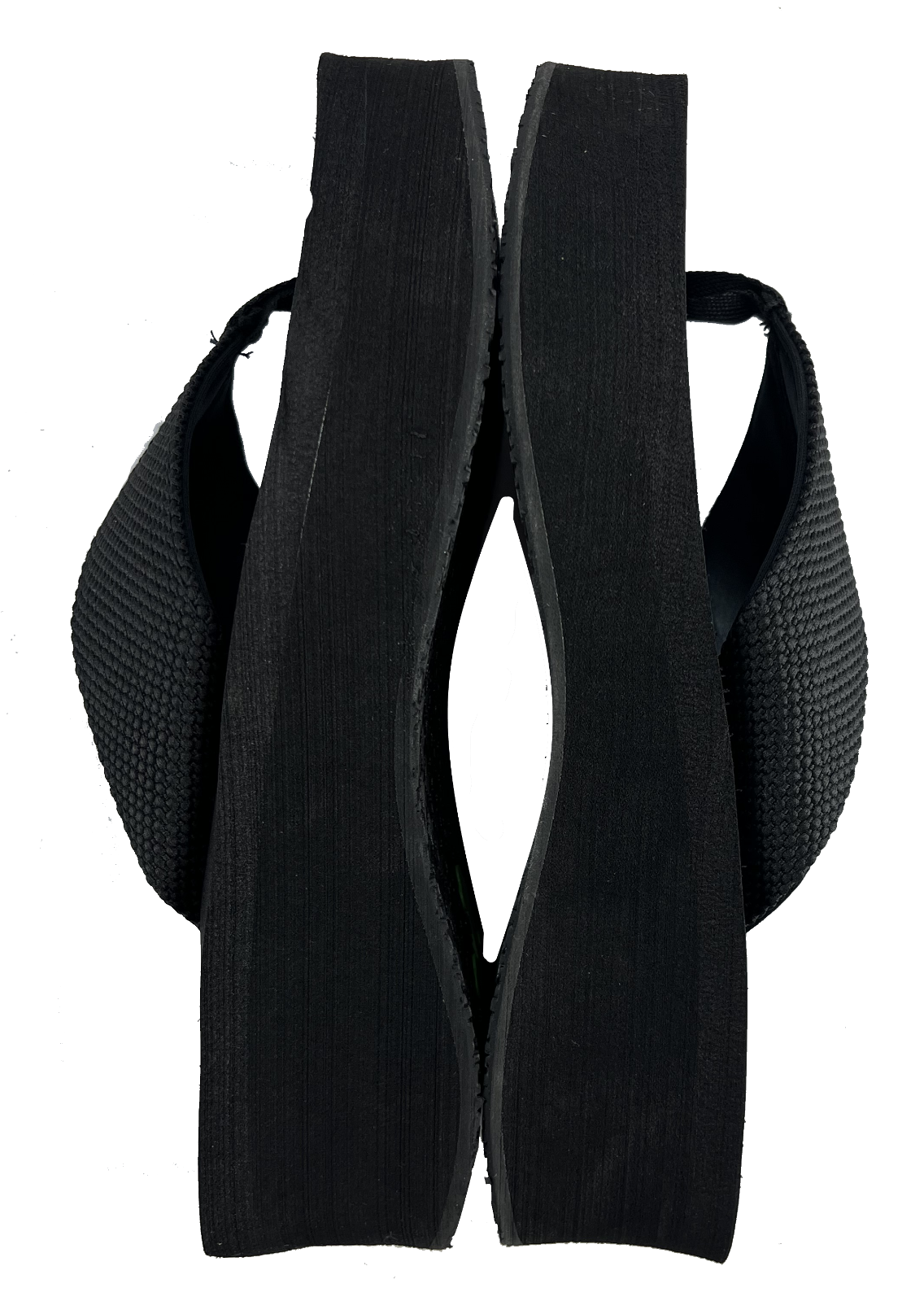 2 Pack Gypsy Soule Platform Wedge Thong Sandals, 2in Heel, Black & Brown, New