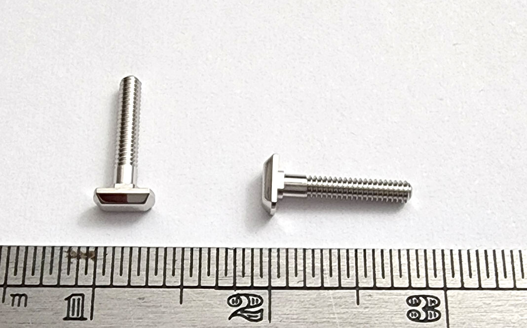 NEW! Auth Curved Rectangle Cartier Screws - Silver/Gold + Free Caps/Washers