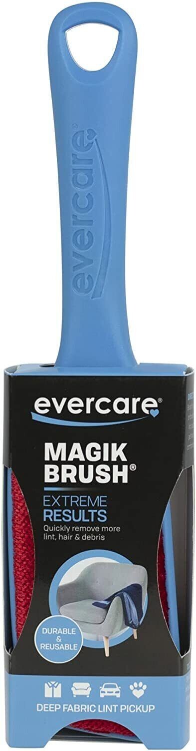 Lot 3 Evercare Magic Lint hair debris Remover brush 3-pack, Black, Double Sided