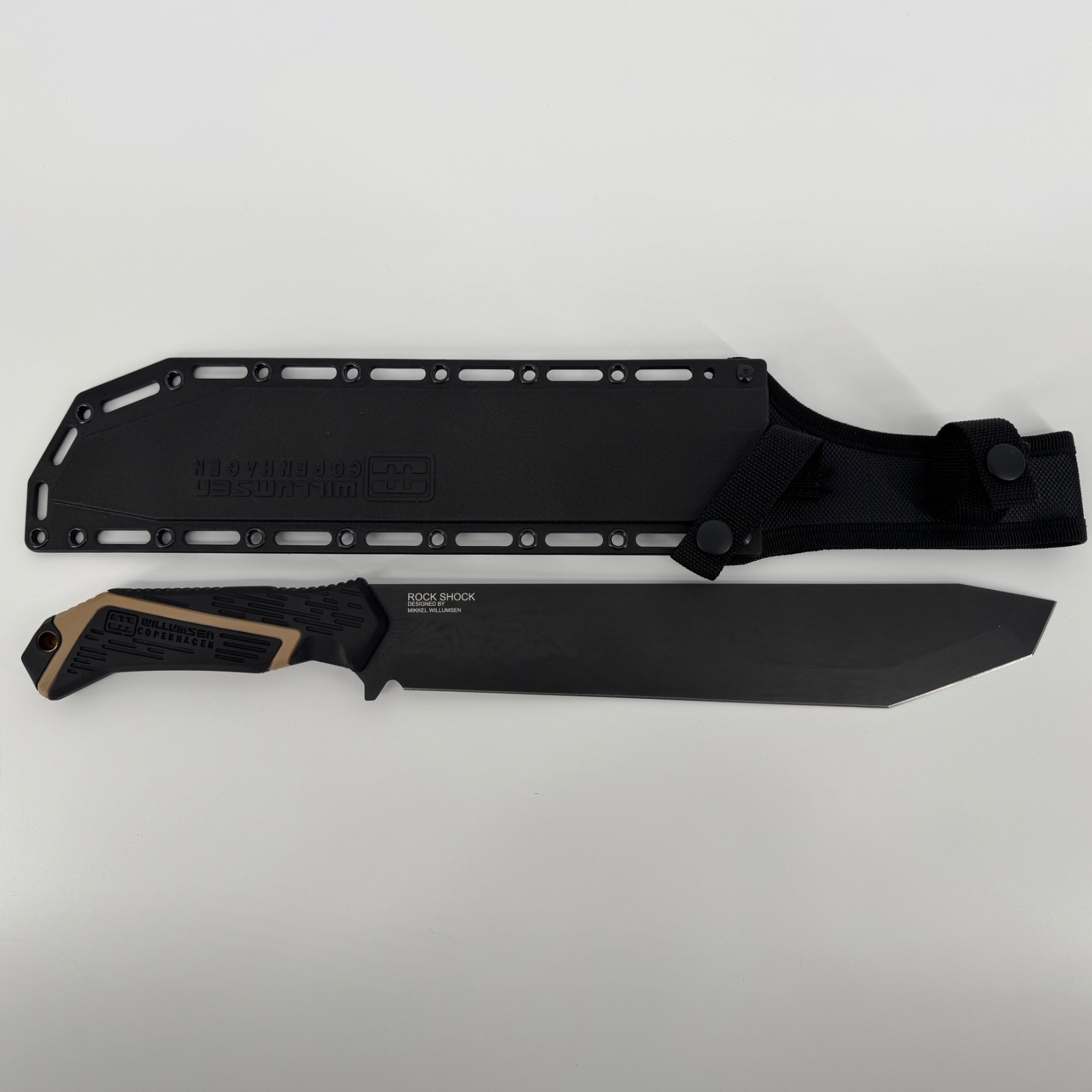 Mikkel Willumsen Rock Shock Fixed Blade Machete Hunting Survival Outdoor Knife