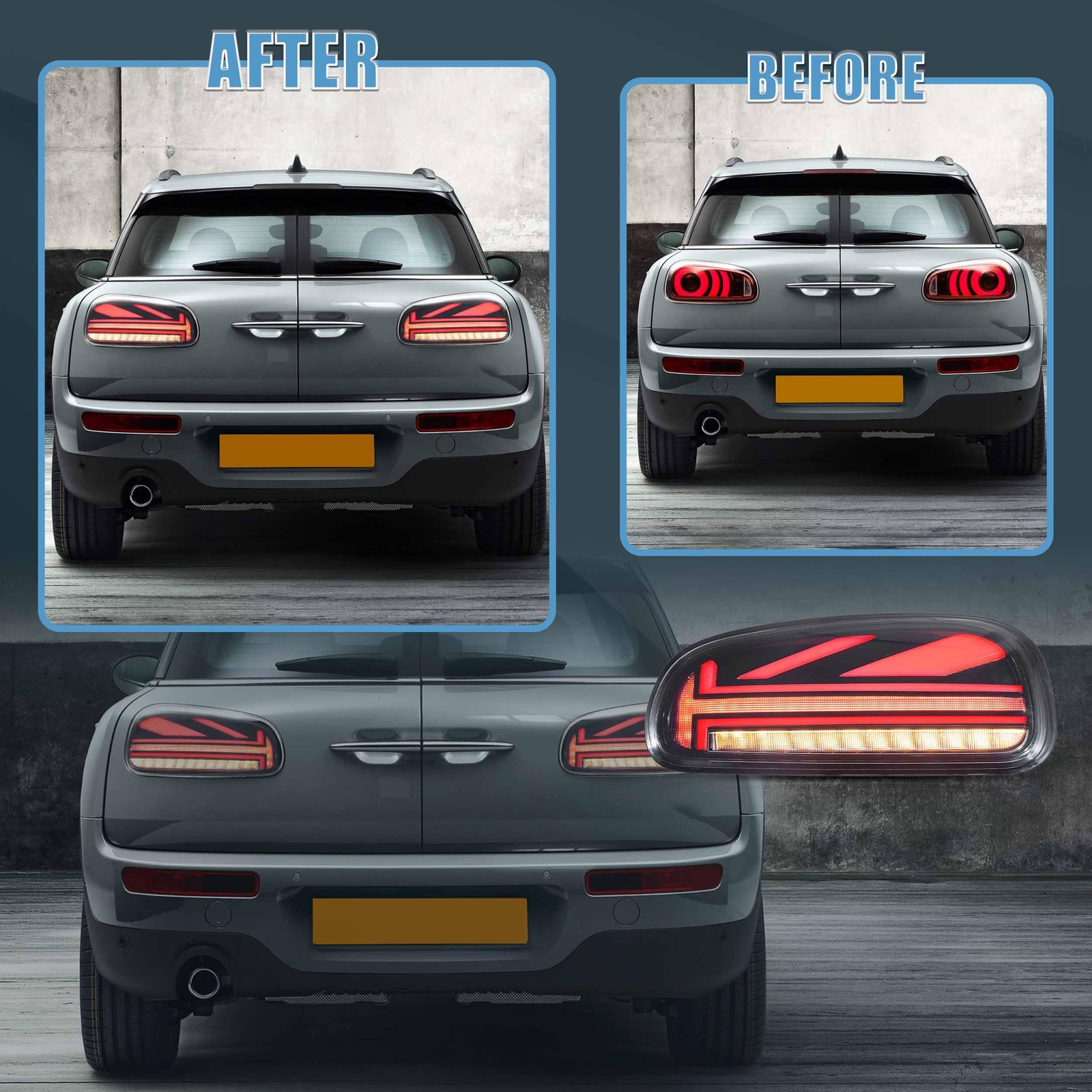 Taillights Fit for 2015-2023 BMW Mini Clubman F54 LCL F54 F54N, Smoked