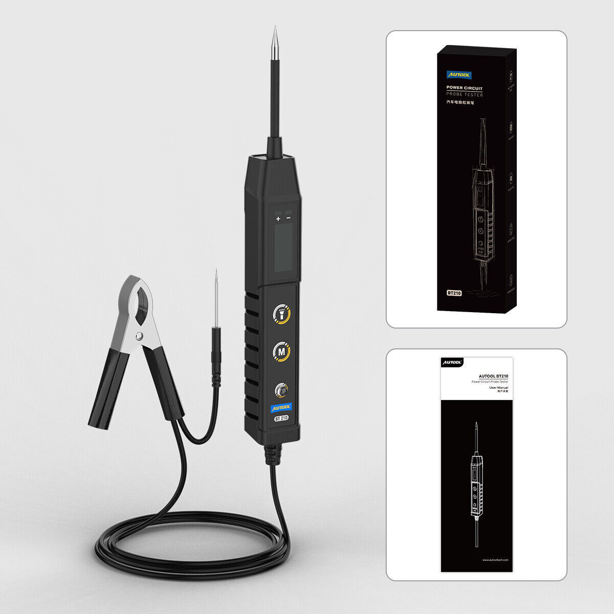 Circuit Tester 9-30v Dc Automotive Test Light Bidirectional Voltage Fuse Tester