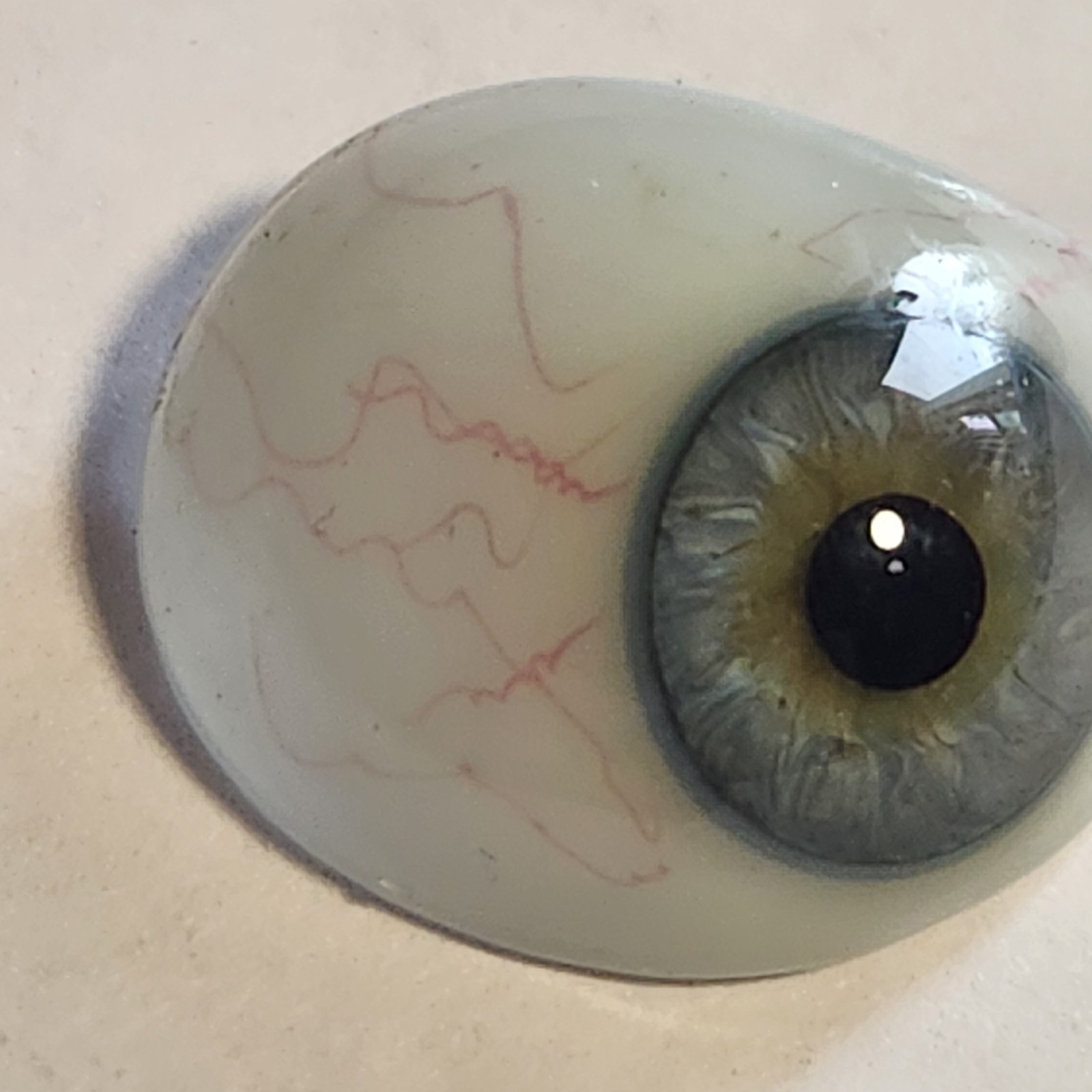 Rare Stunning Vtg Human Prosthetic Glass Eye German Hand Blown #12 Inventory