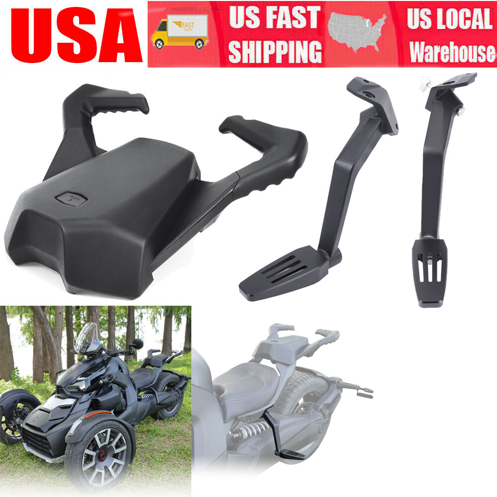 Rear Passenger Seat Foot Pegs Footboard Kit For Can Am Ryker 600 900 2019-2026