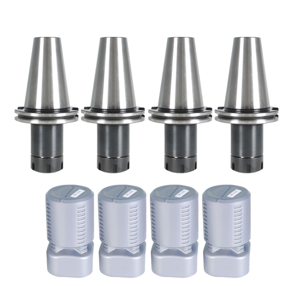4 PCS CAT50-ER32 COLLET CHUCK 4" Gage Length---4 CHUCKS NEW Tool Holder Set