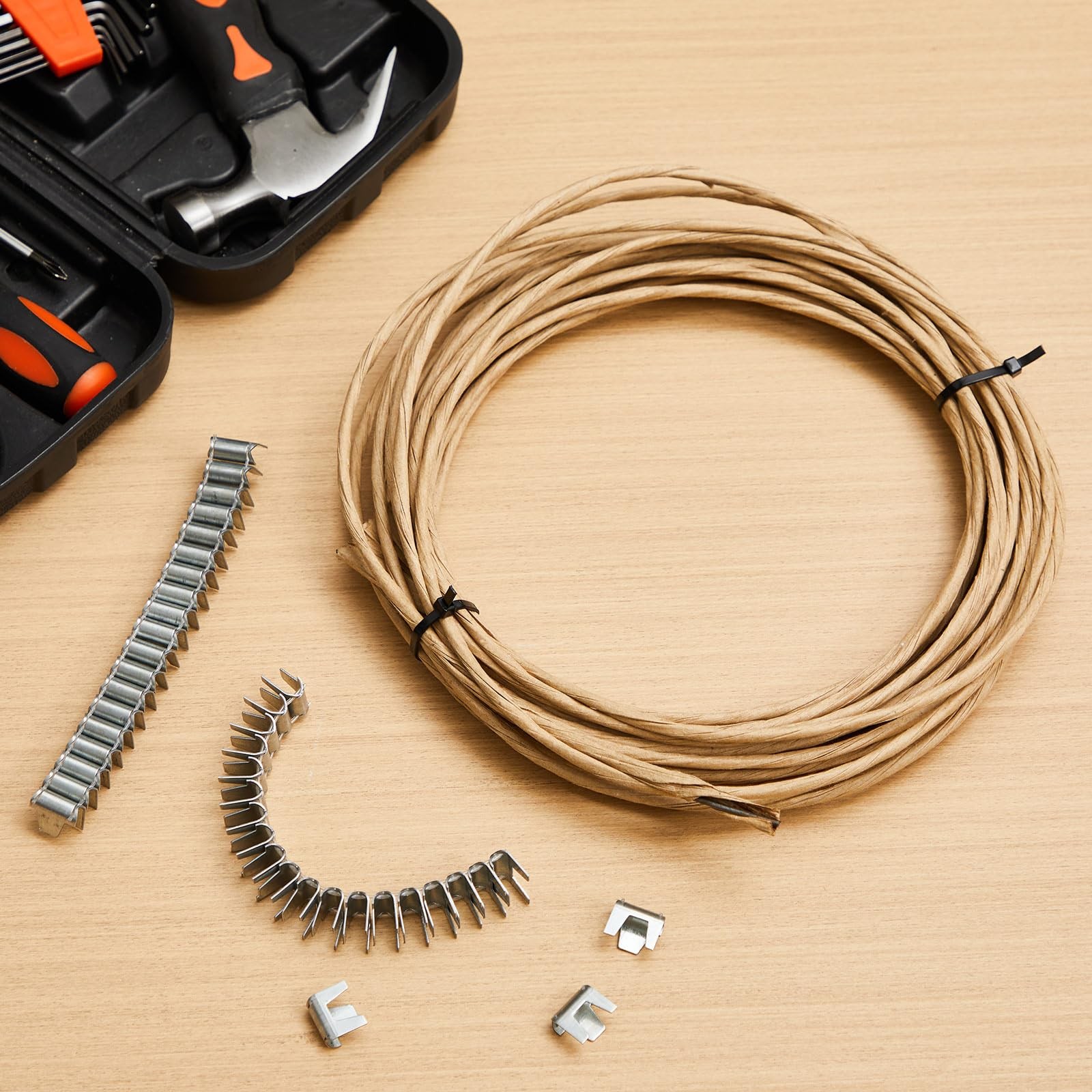 Upholstery Stay Wire for Sofa Furniture Springs 40ft Paper Wrapped Wire 9 Gau...