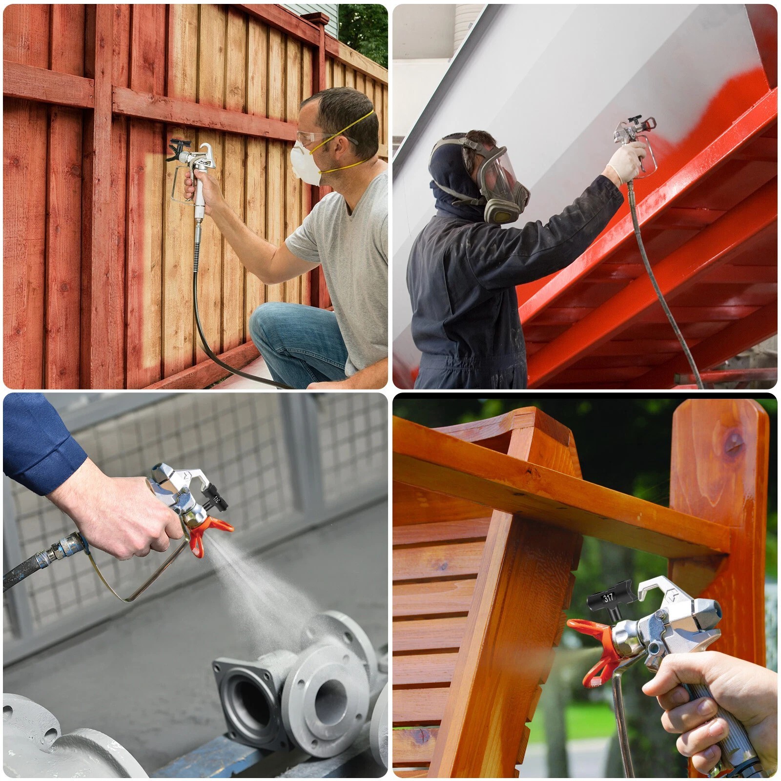 For 109-621 Series 10Pcs Reversible Spray Tips For Airless Paint Sprayer Nozzle