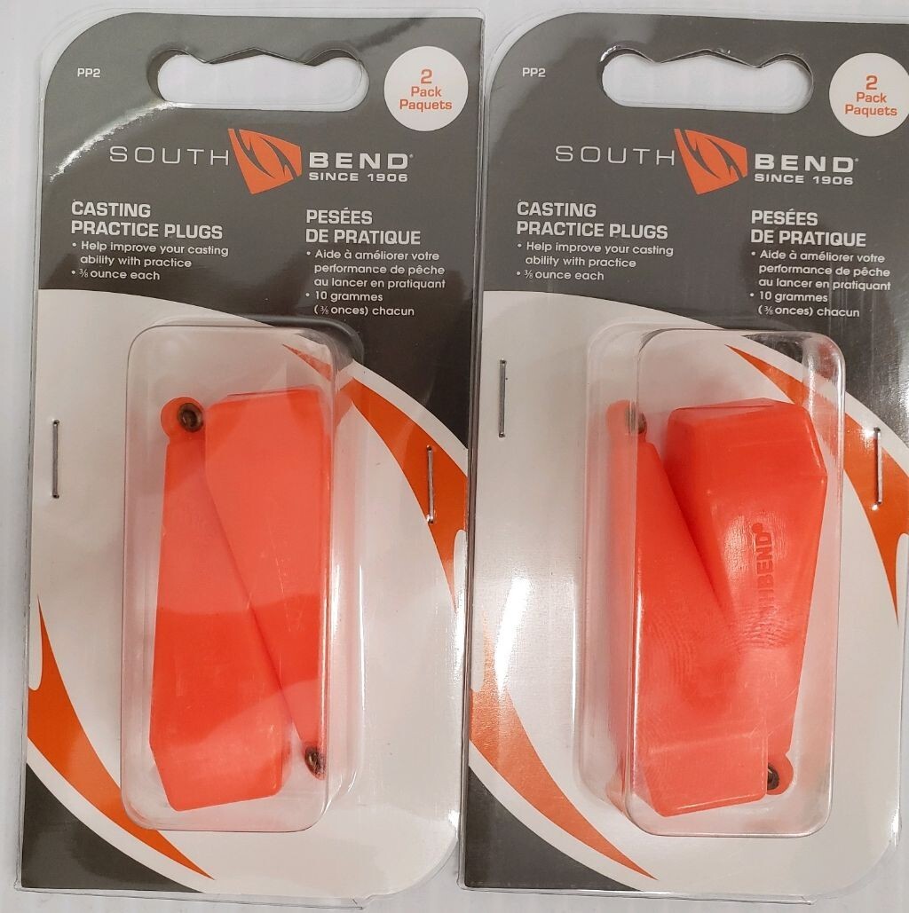 2x2 Practice Casting Plugs 3/8 ounce ea. Practice Casting Plug. HI-VIS Orange|A6