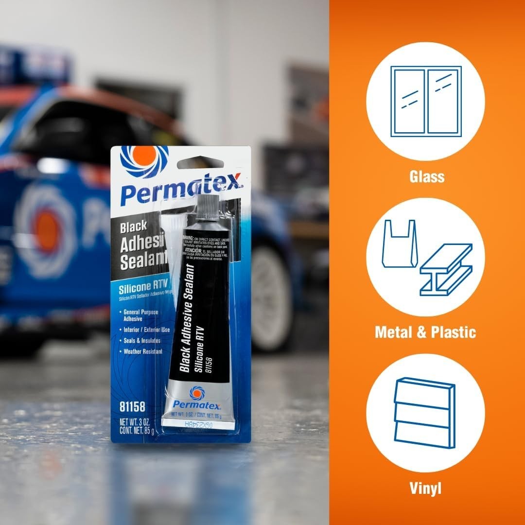 Permatex® Ultra Black® Maximum Oil Resistance RTV Silicone Gasket Maker 3 oz