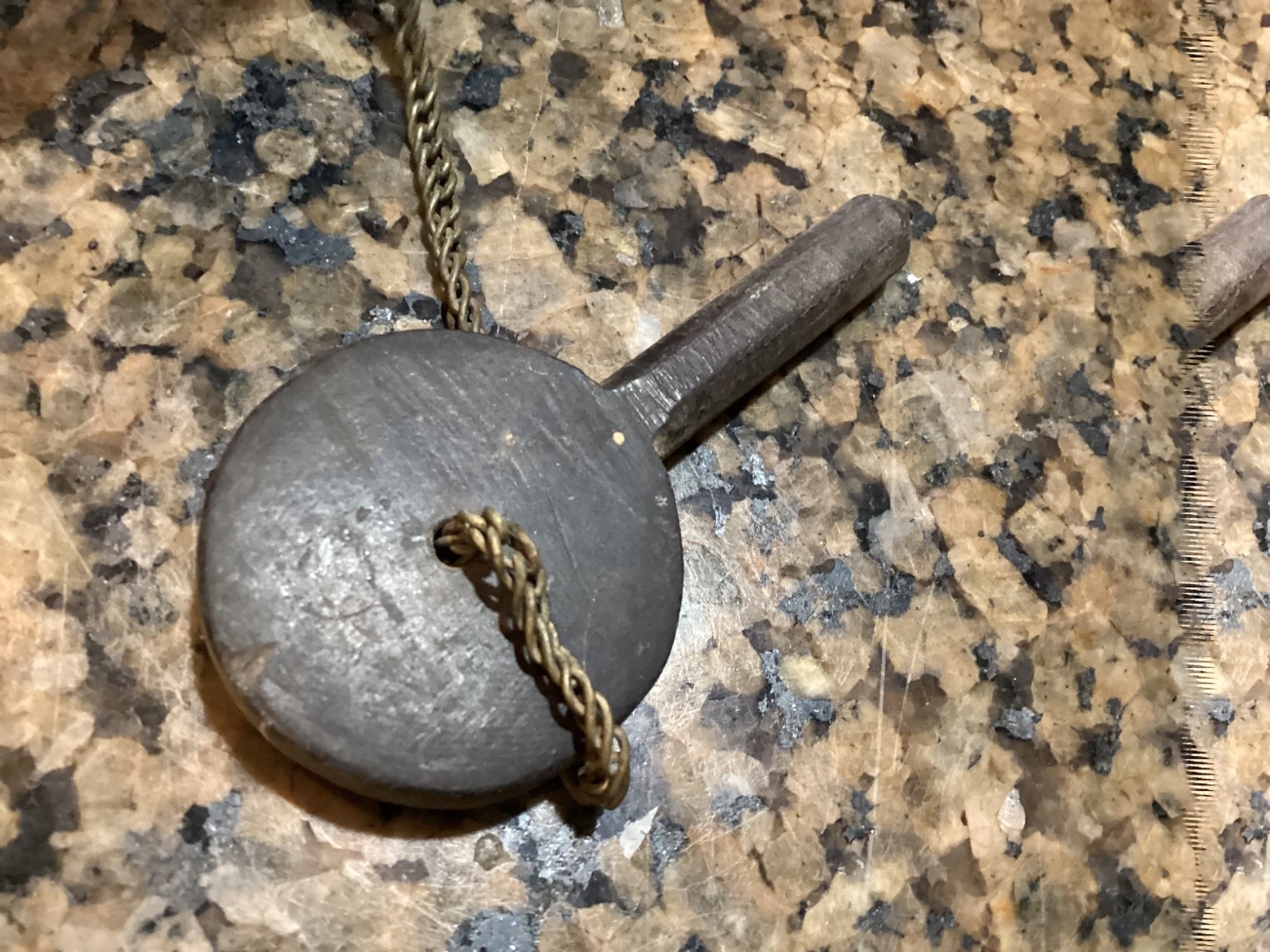 Large 18” Antique Powder Horn Engraved 1st New Jersey 1861