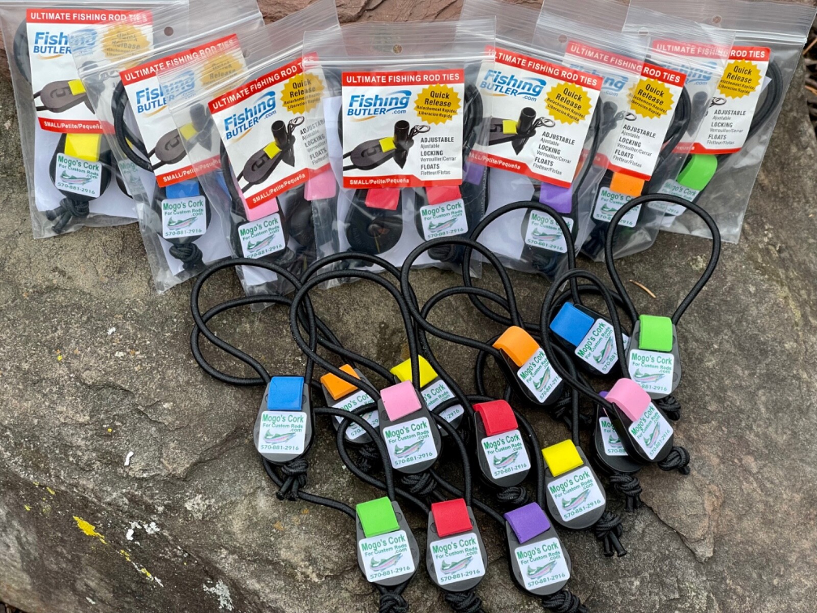 Fishing Butler Ultimate Fishing Rod Ties, 1 Packs of Two, Save!!!