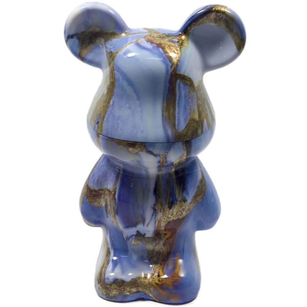 5.5" H 4 PC Cute Chubby Fluid Bear Tobacco Herb Spice Grinder Smoke Crusher