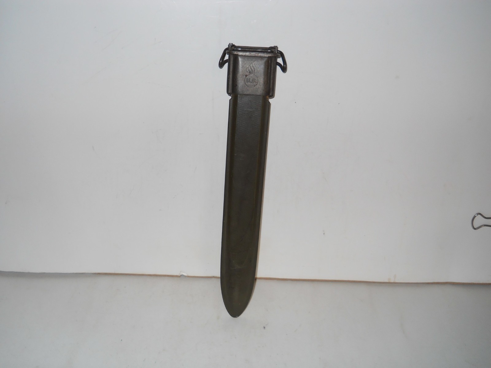 VINTAGE M1 GRAND U.F.H. FLAMING BOMB U.S. BAYONET W/FLAMING BOMB SCABBARD(NICE)