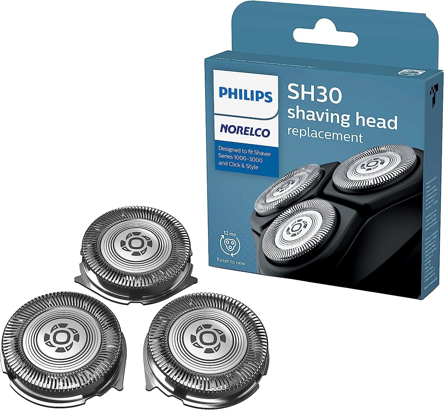 Philips Norelco Genuine SH30/52 Shaving Heads Compatible with Norelco Shaver
