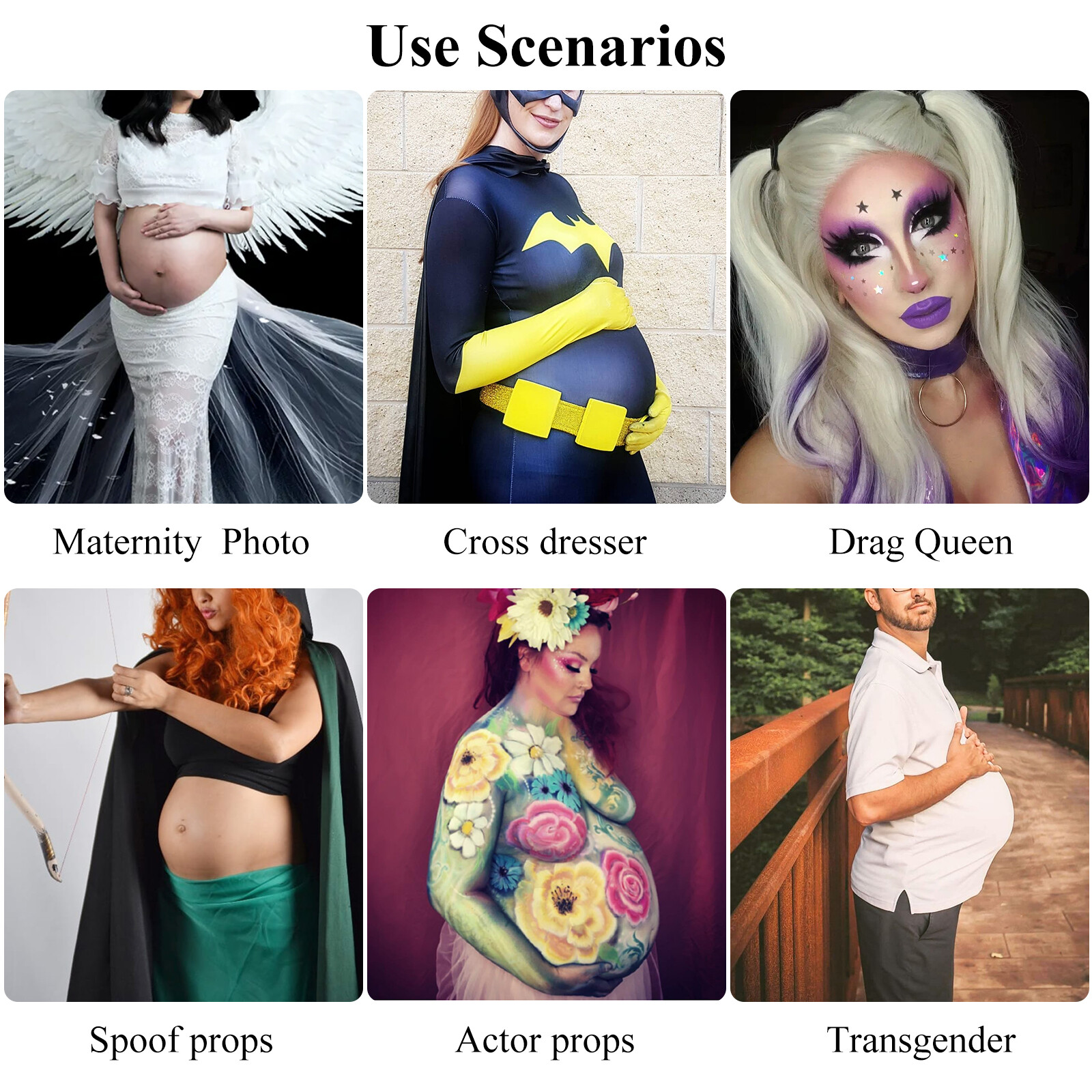 Silicone Pregnant Belly Real Fake Belly Artificial Pregnancy Belly 9 Months