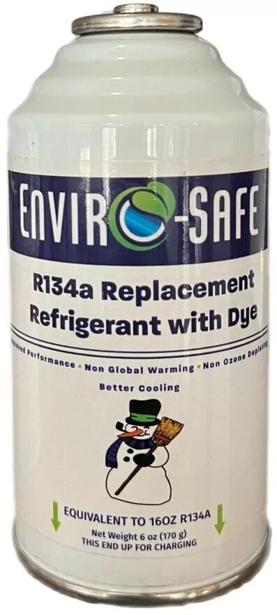 R 134a Refrigerant Replacement w/ UV Dye 6oz. Cans (2 Pack)