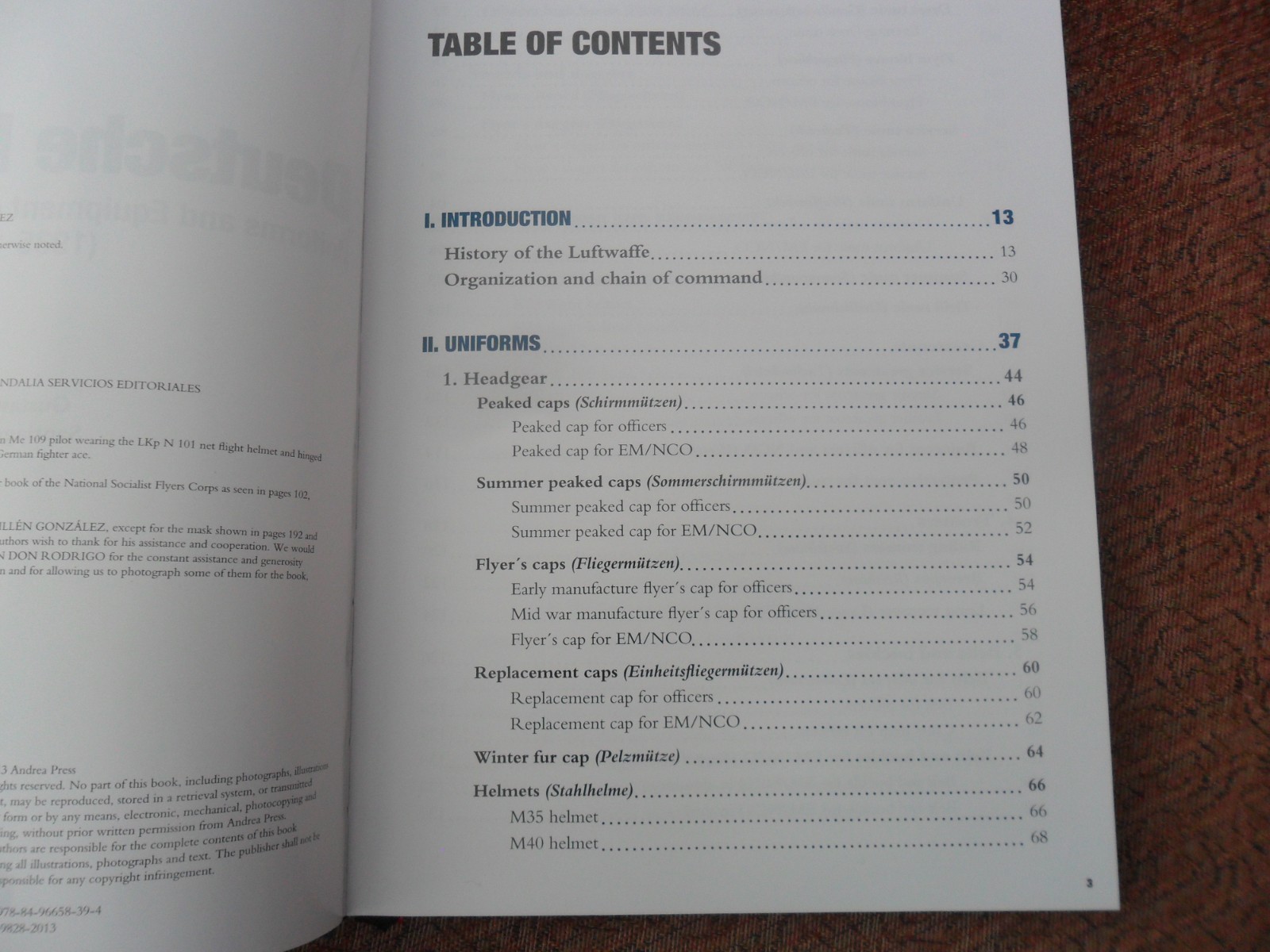 WWII German Airforce Book, Luftwaffe Uniforms and Equipment 1935-1945. U.S. Ship