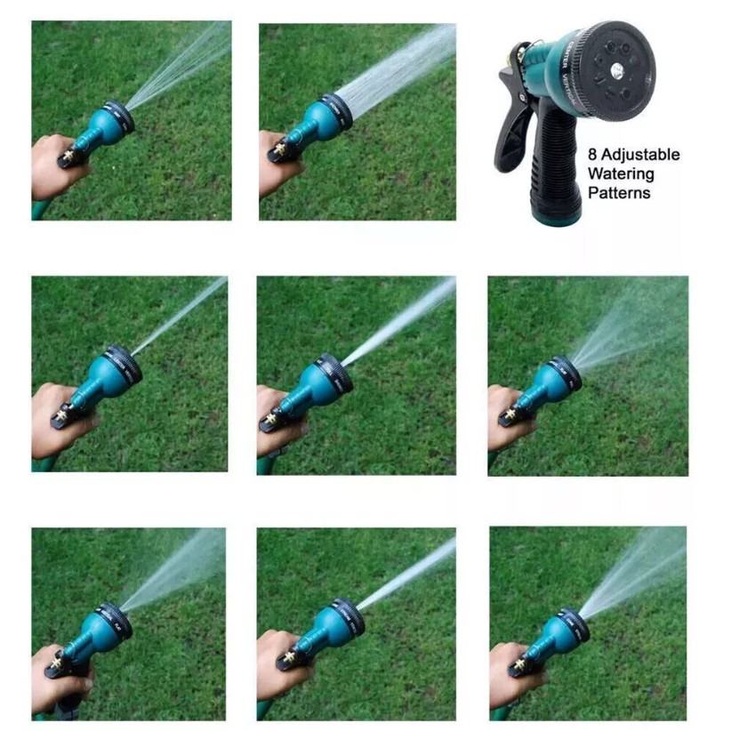 Garden Hose Nozzle Spray Nozzle 8-Pattern Heavy Duty High Pressure Leak Proof