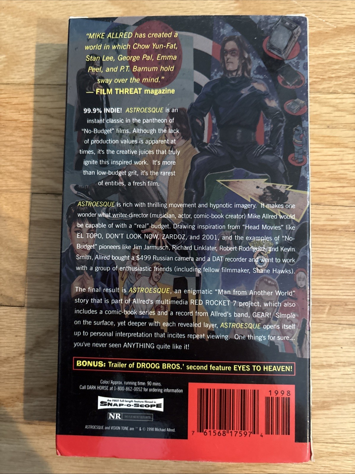 ASTROESQUE A Mike Allred Movie VHS Rare Not On DVD Or Blu-ray