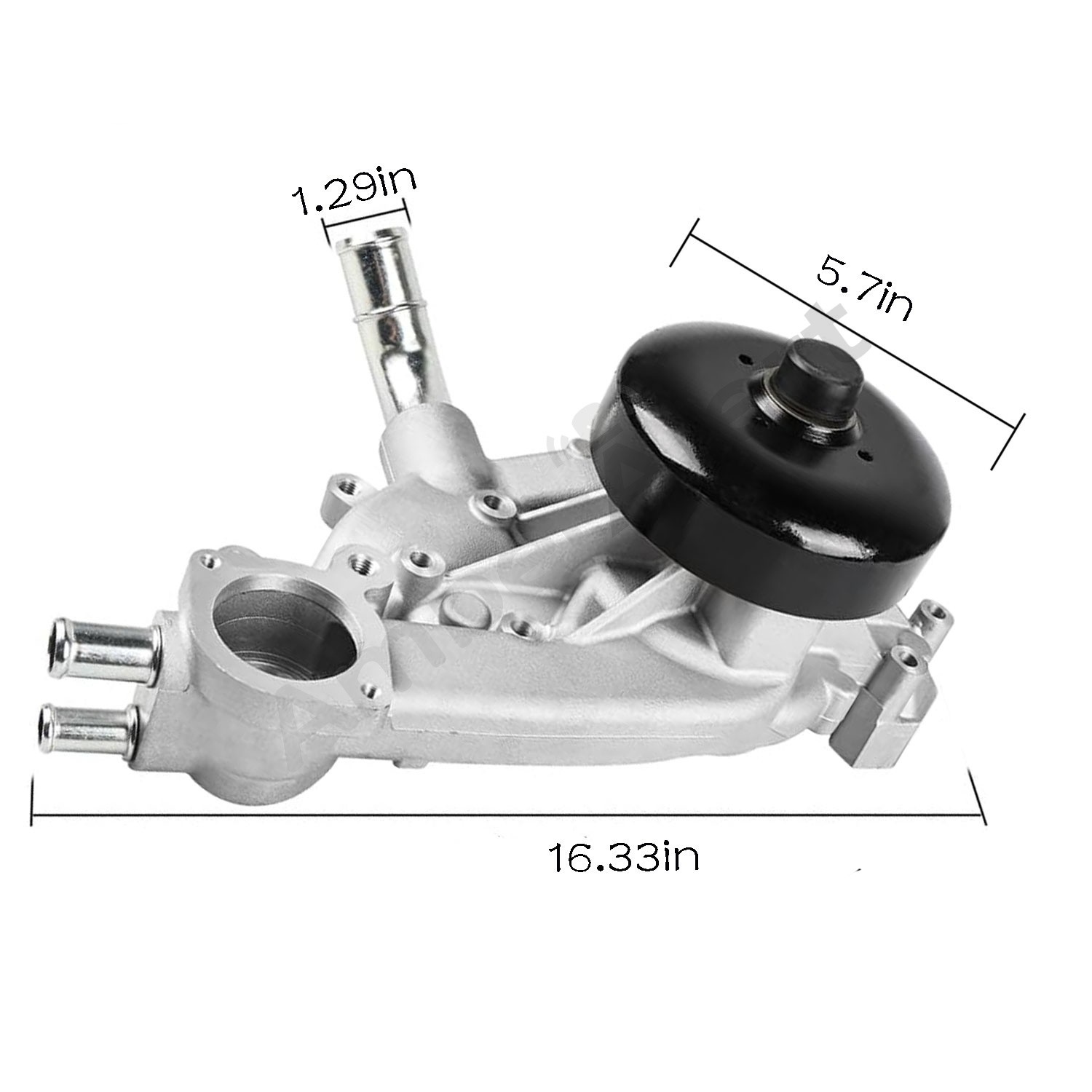 Water Pump w/Thermostat For Chevy Silverado Tahoe Sierra Cadillac 4.8/5.3/6.0L