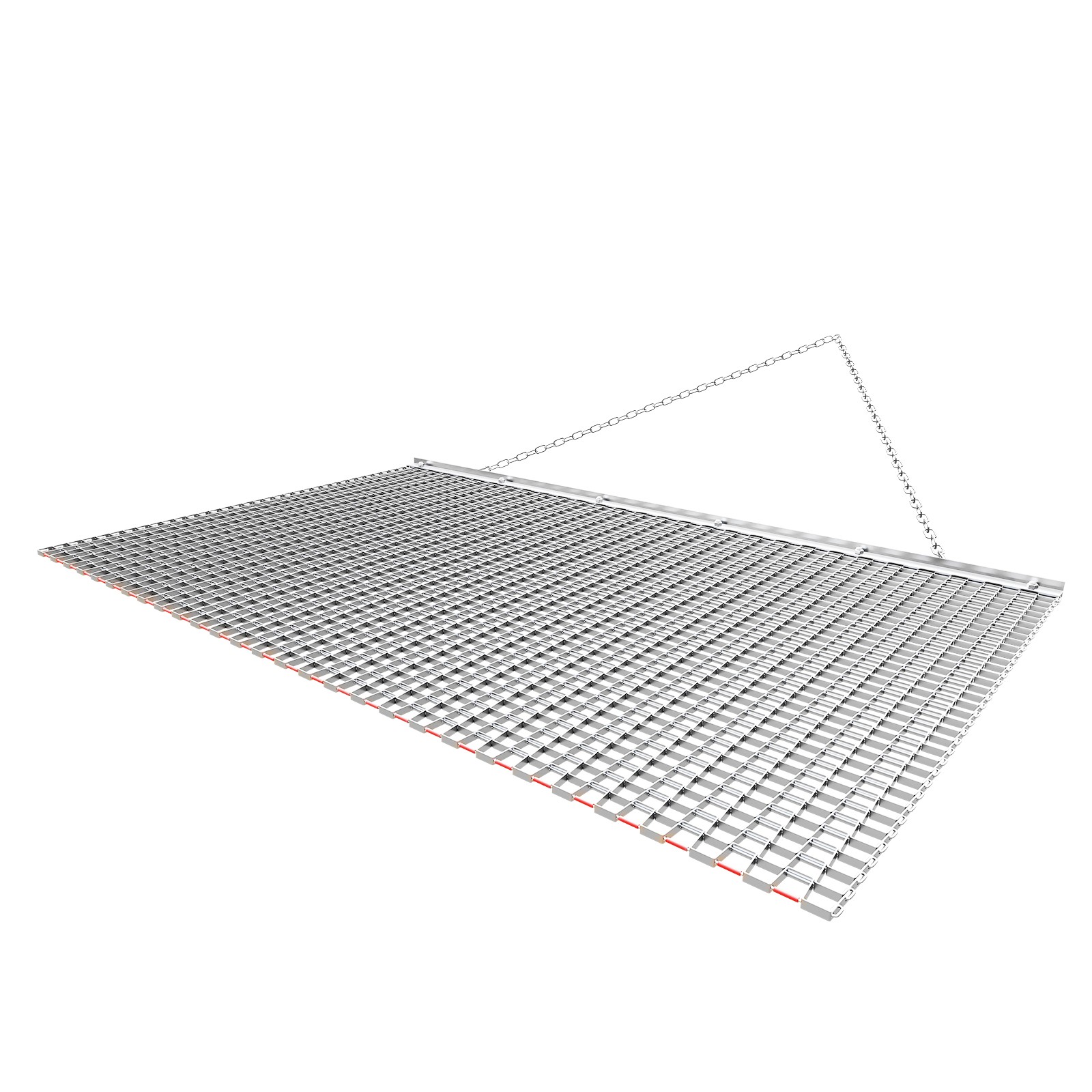 Uimoso 5 x 3 ft Chain Harrow Rake for ATV, UTV, and Tractor Use