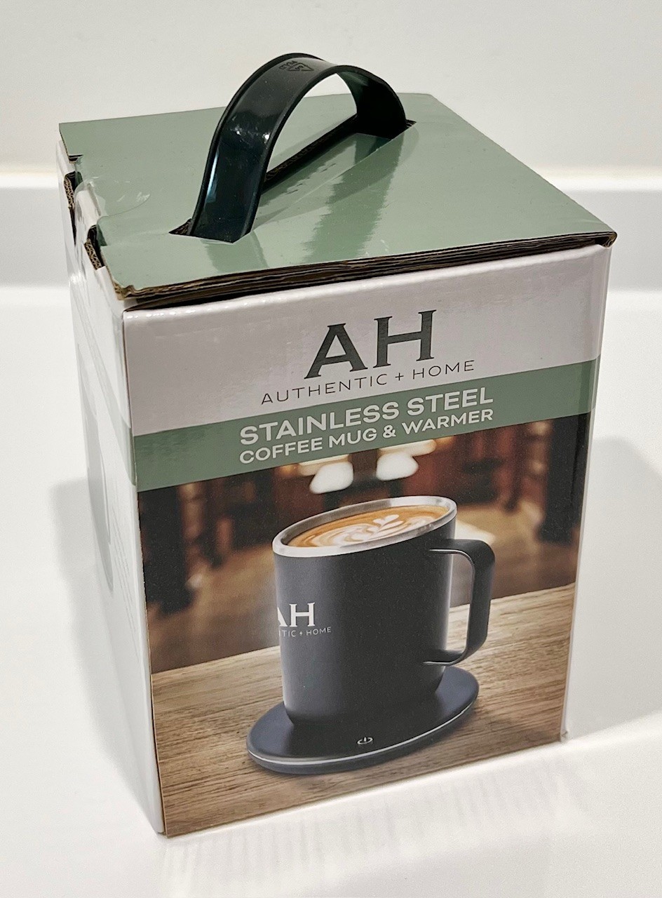 Brand New AUTHENTIC+HOME Stainless Steel COFFEE MUG & WARMER SET #NP-KA-00128