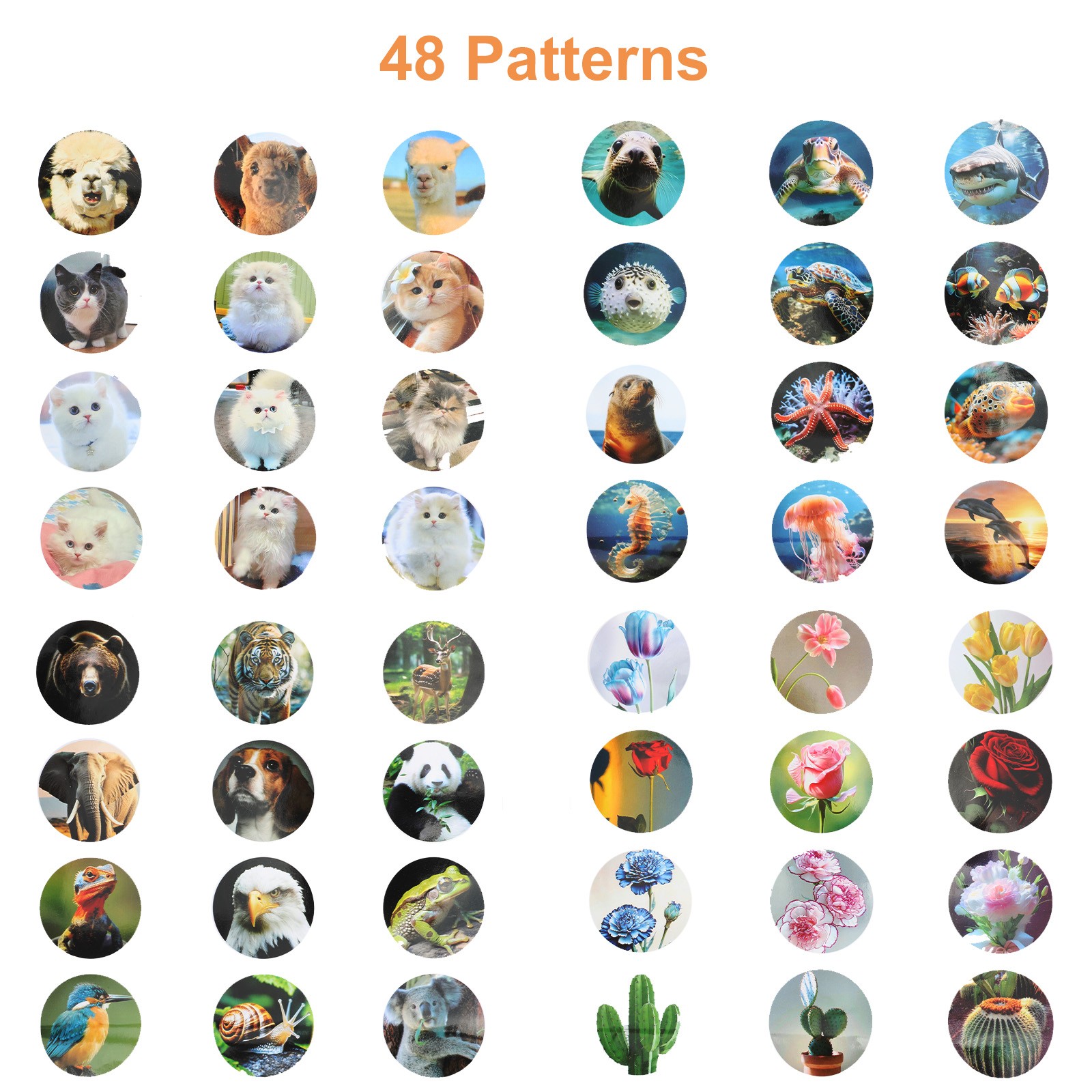 DIY Button Maker Machine ABS Badge Making Kit with 48 Patterns & Circle Cutter