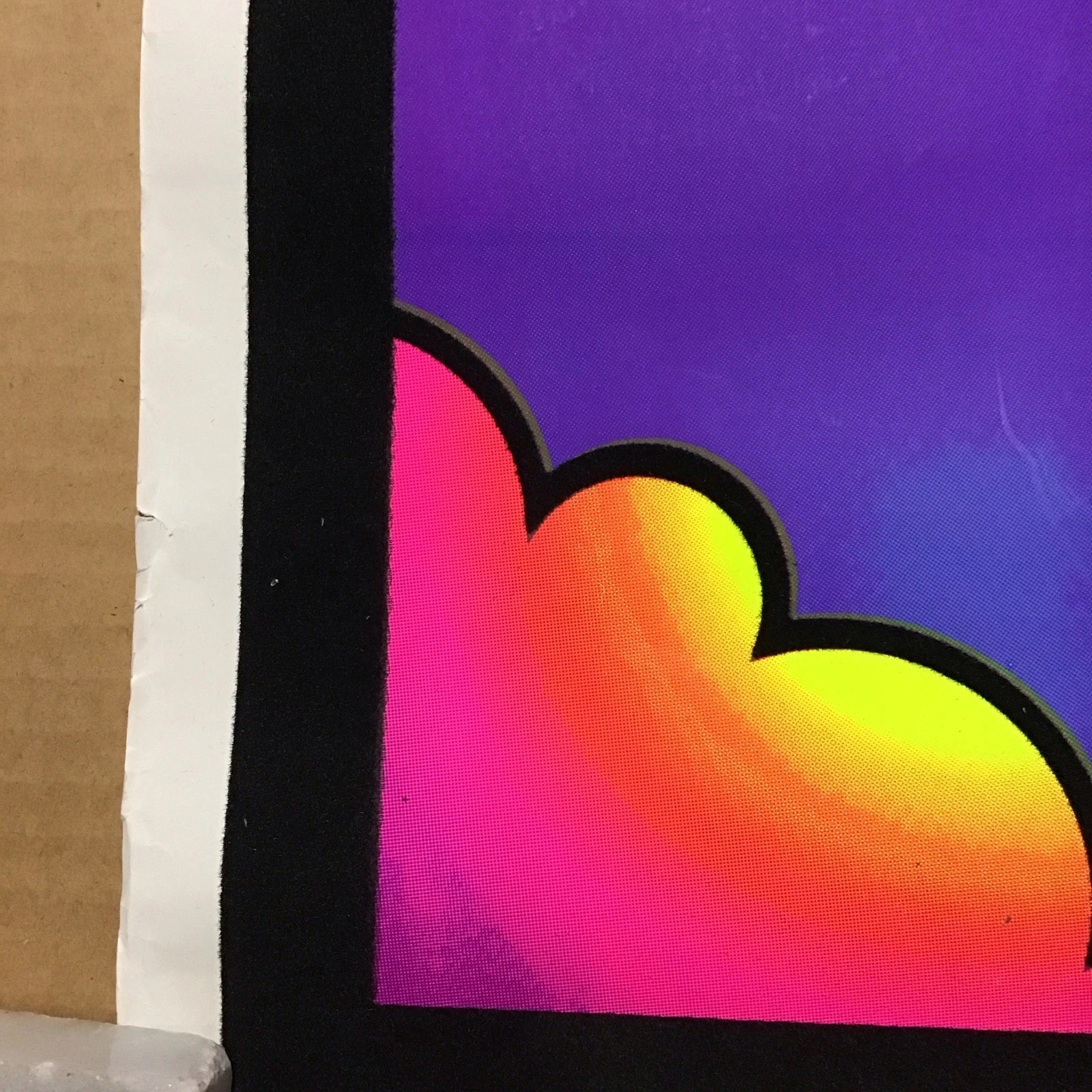 Jimi Hendrix Guitar Solo Gorgeous Blacklight Poster