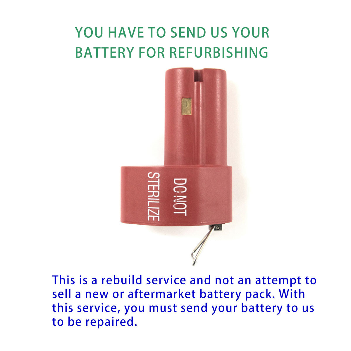 Rebuild service for Synthes 532.003 Battery Rebuild Service