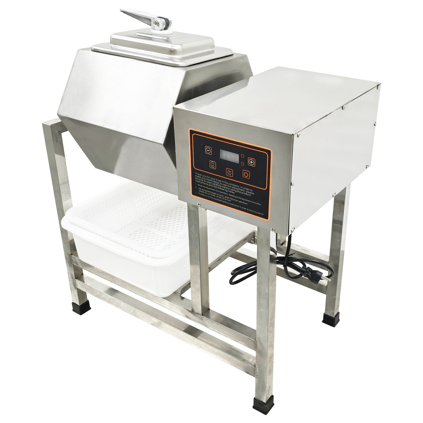 38L Commerical Chicken Marinating Machines Automatic Meat Tumbler Machine 110V