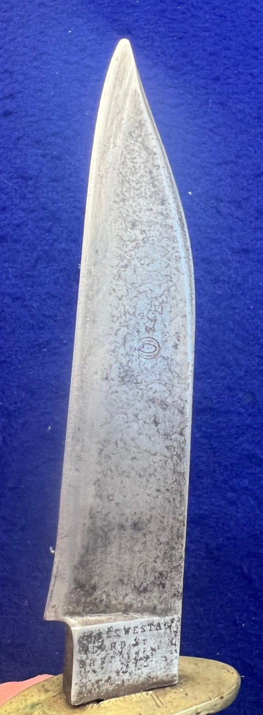 James Westa Abraham Leon Sheffield Civil War Arkansas Bowie Knife Antique